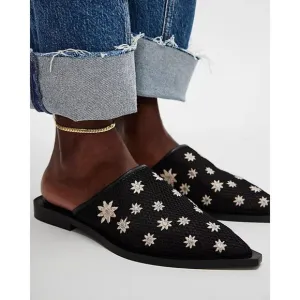 🆕 FREE PEOPLE Becky Daisy Mule / Black