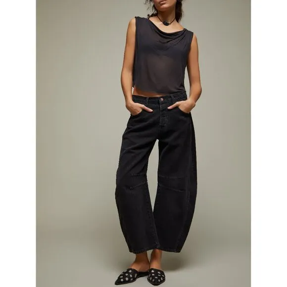 🆕 FREE PEOPLE Becky Daisy Mule / Black