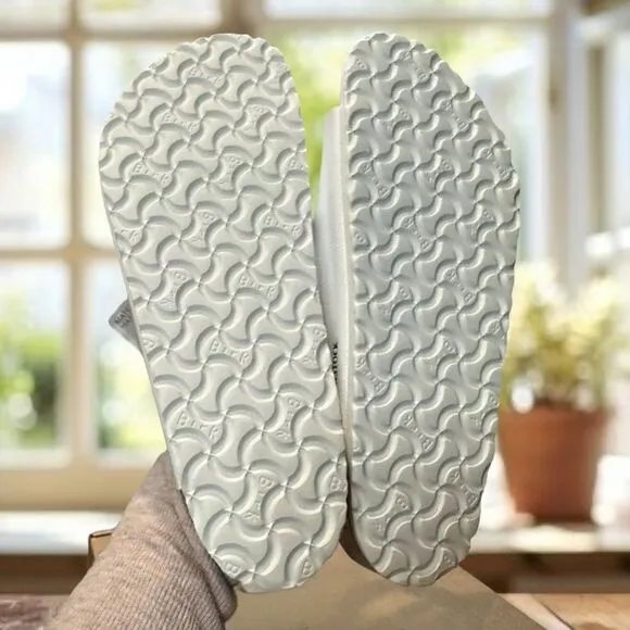 🆕 🔥 New Birkenstock Arizona Regular Width White Sandals Size 43