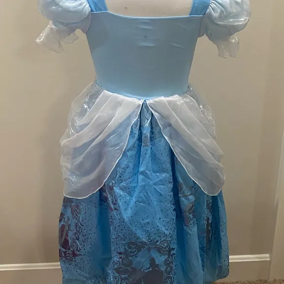 A really pretty Cinderella dress with a glass shoes symbol in amazing condition