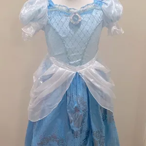A really pretty Cinderella dress with a glass shoes symbol in amazing condition