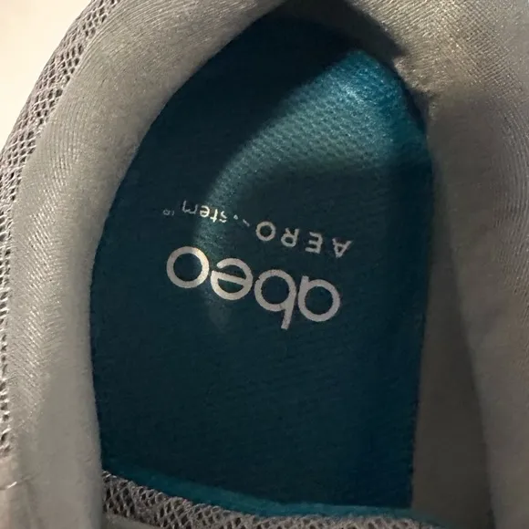 Abeo Vibram Azaleh Gray Teal Walking Shoes