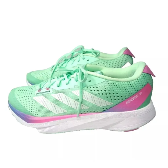 adidas Adizero SL Women's Shoes Size 9 Pulse Mint Lucid Fuchsia