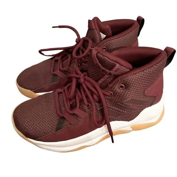 Adidas BB7009 Men Streetfire Burgundy Maroon Basketball Sneakers Shoes Size 7
