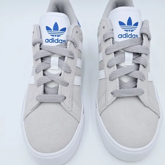 Adidas CAMPUS VULC J  Gray/Blue Casual Sneakers Big Kid's IH8039   #A14