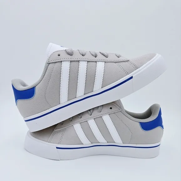 Adidas CAMPUS VULC J  Gray/Blue Casual Sneakers Big Kid's IH8039   #A14