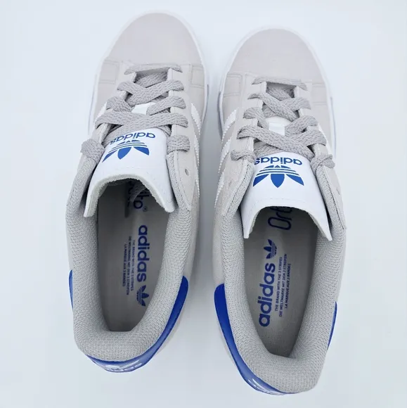 Adidas CAMPUS VULC J  Gray/Blue Casual Sneakers Big Kid's IH8039   #A14