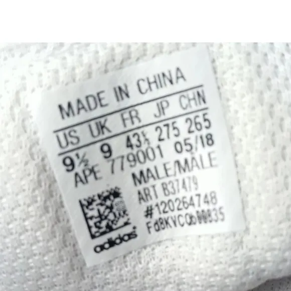 adidas Crazy BYW Cloud White Shoes Men's Size 9.5 Sneakers
