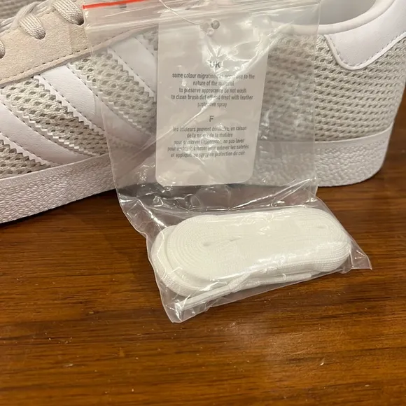 Adidas Gazelle shoes sneakers new BB5178 Talc White Mesh Women’s Size 10