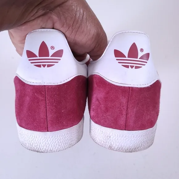 Adidas Gazelle Suede Burgundy Sneakers Shoes Size 10.5