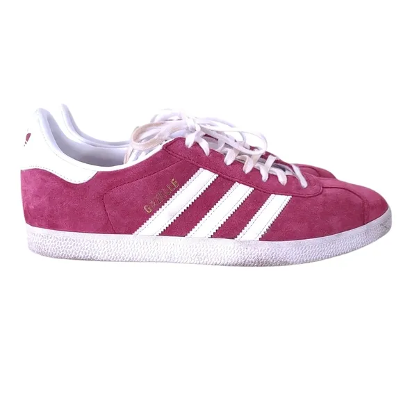 Adidas Gazelle Suede Burgundy Sneakers Shoes Size 10.5