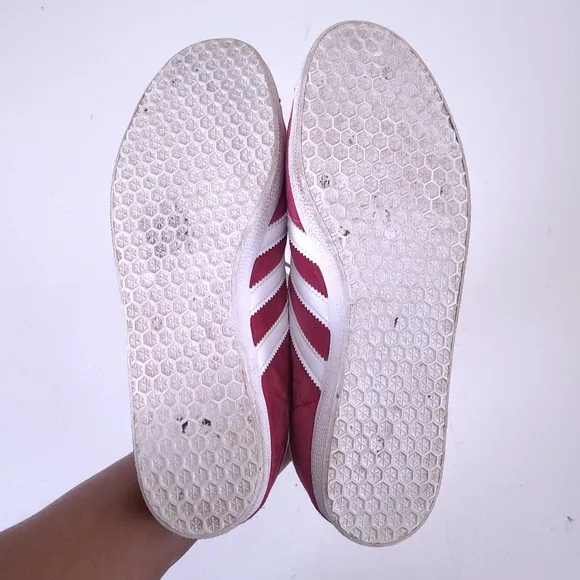 Adidas Gazelle Suede Burgundy Sneakers Shoes Size 10.5