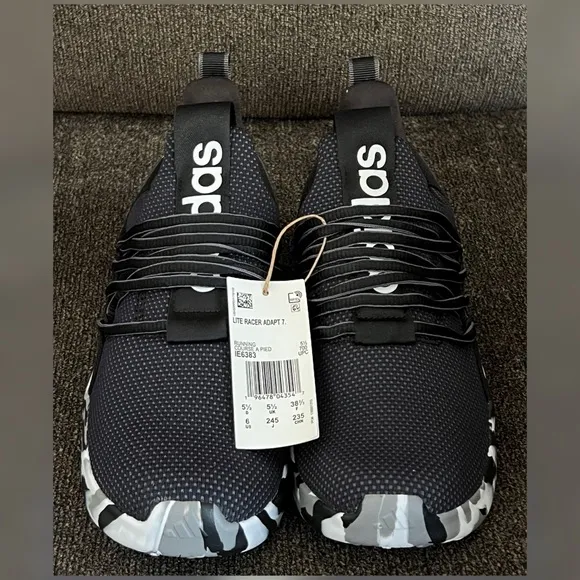 Adidas Lite Racer Adapt 7.0 Big Kids Shoes Big Boy Size- 6