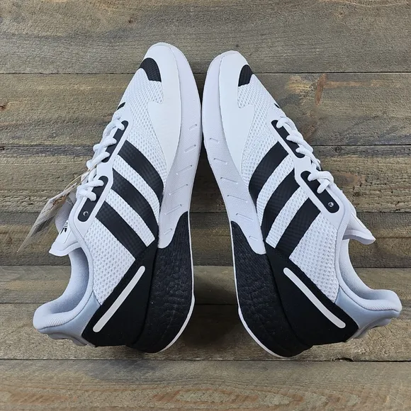 adidas Men's Originals ZX 1K Boost Shoes Sneakers White Black Silver