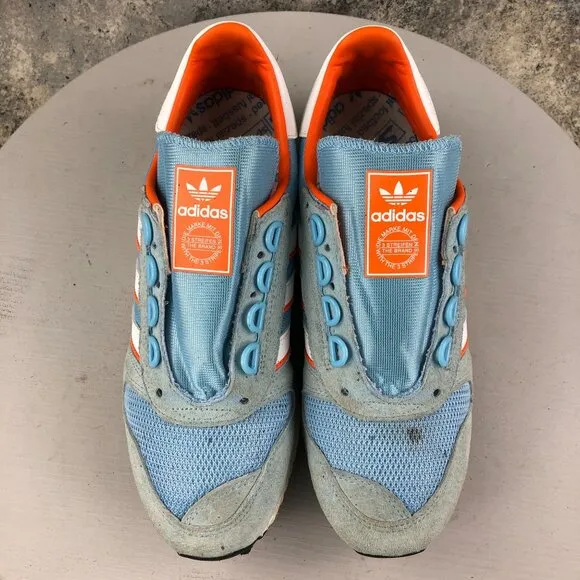 Adidas Mens Size 8.5 Robert Brooks x Silverbirch SPZL Clear Blue Sneakers BD7921