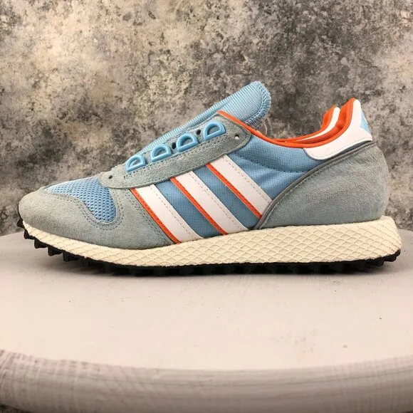 Adidas Mens Size 8.5 Robert Brooks x Silverbirch SPZL Clear Blue Sneakers BD7921