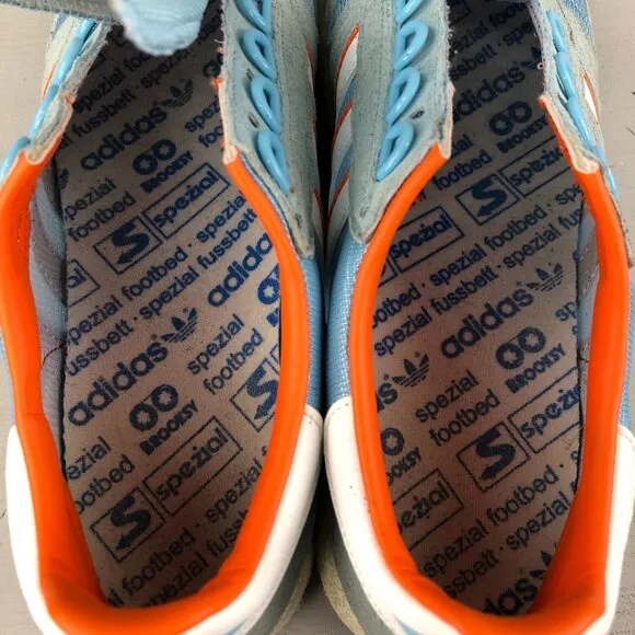 Adidas Mens Size 8.5 Robert Brooks x Silverbirch SPZL Clear Blue Sneakers BD7921