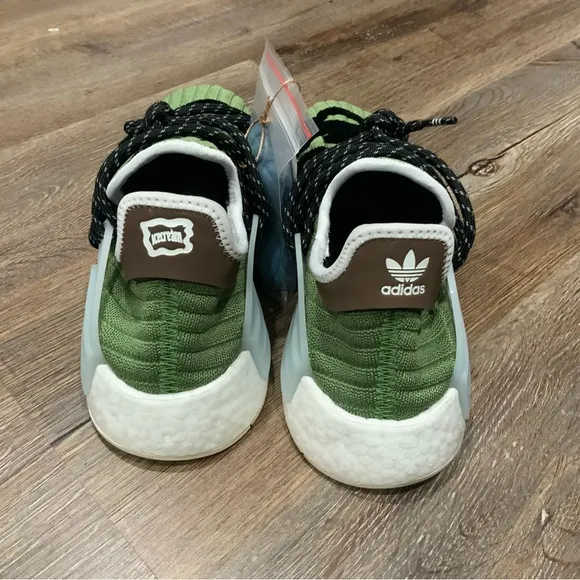 Adidas NMD x Human Race x BBC Ice Cream x Pharrell Shoes Green GZ1664 Mens Sz 9