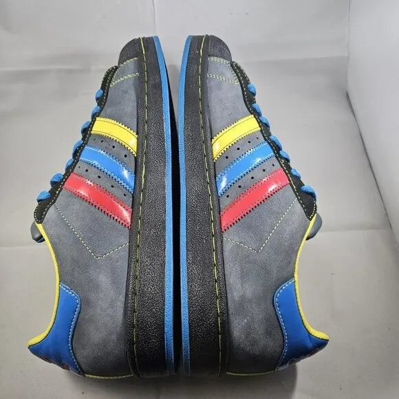 Adidas Original Superstar 2 II CB Grey Shell Rare  Sneakers With Yellow/Blue/Red