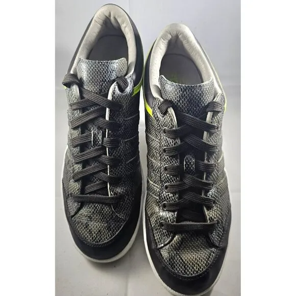 Adidas Originals Superstar Grey Snakeskin With Lime Green And Black Leather  8,5
