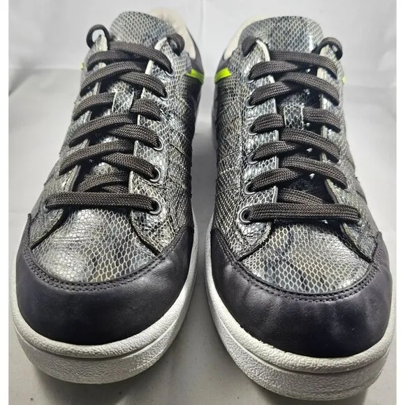 Adidas Originals Superstar Grey Snakeskin With Lime Green And Black Leather  8,5