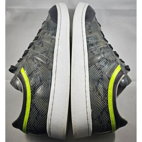 Adidas Originals Superstar Grey Snakeskin With Lime Green And Black Leather  8,5