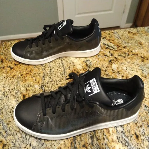 Adidas Stan Smith AT-AT Sneakers Black &amp; White Mens Shoes US 6 B24720 Star Wars