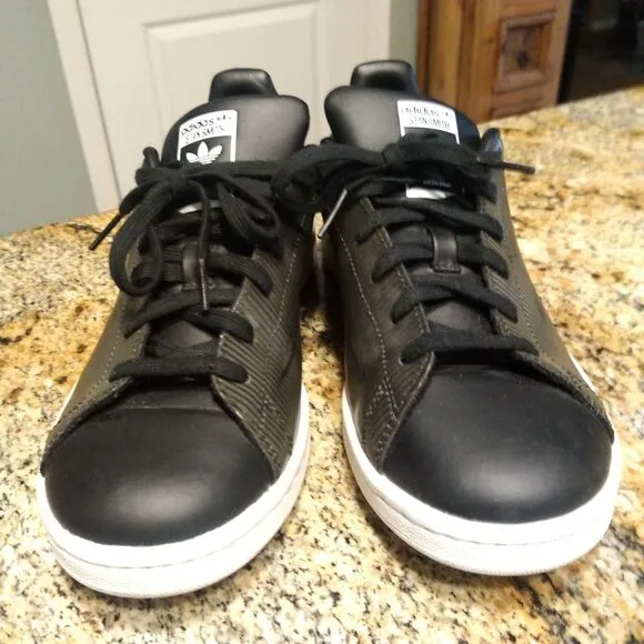 Adidas Stan Smith AT-AT Sneakers Black &amp; White Mens Shoes US 6 B24720 Star Wars