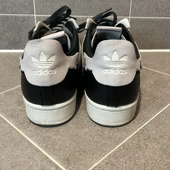 Adidas Superstar FV3023 shoes sneakers white black Mens Size 12