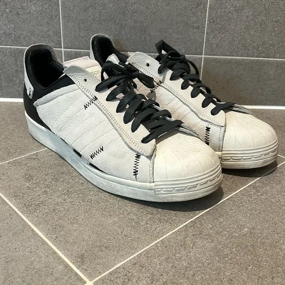 Adidas Superstar FV3023 shoes sneakers white black Mens Size 12