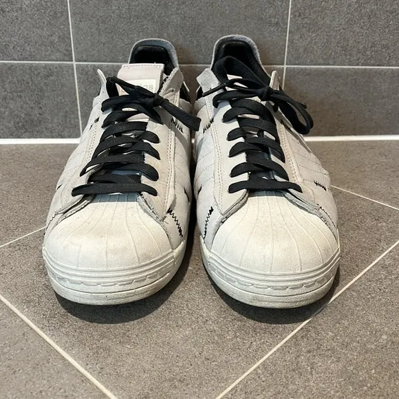 Adidas Superstar FV3023 shoes sneakers white black Mens Size 12