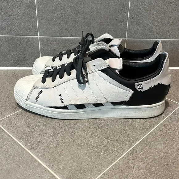 Adidas Superstar FV3023 shoes sneakers white black Mens Size 12