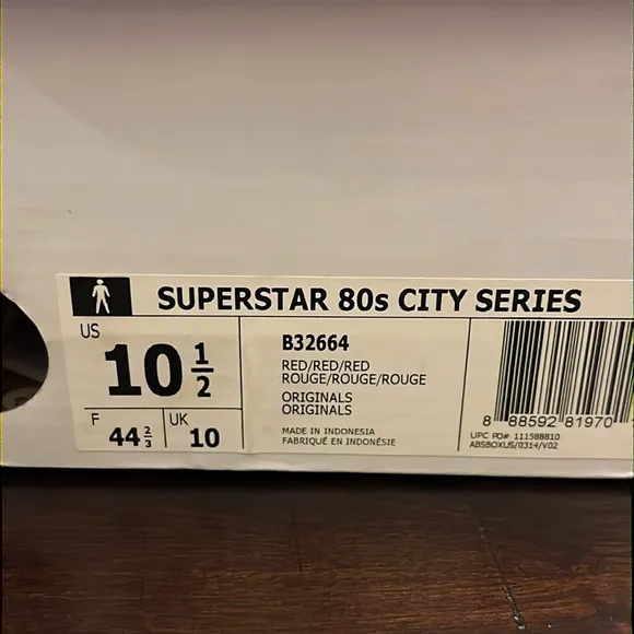 Adidas Superstar London Big Ben shoes sneakers City Series B32664 Mens Size 10.5