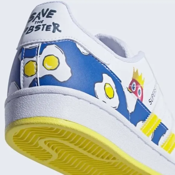 Adidas Superstar x Philip Colbert Save The Lobster Men's Sneakers Size 10 GX7997