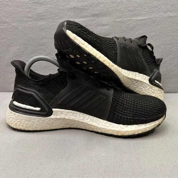 adidas UltraBoost 19 Womens Size 9.5 Shoes Core Black White Athletic Sneakers