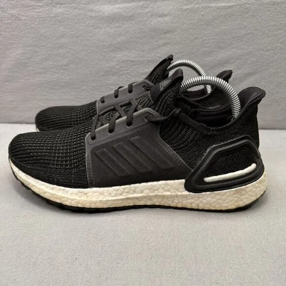 adidas UltraBoost 19 Womens Size 9.5 Shoes Core Black White Athletic Sneakers