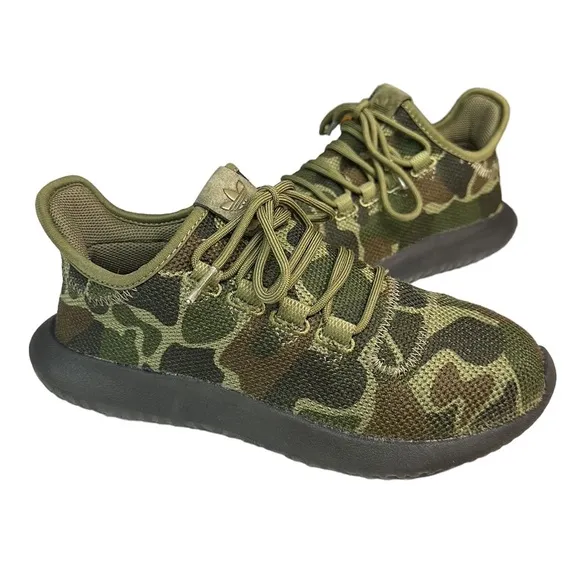 Adidas Ultraboost Green Camo Black Tubular Shadow PYV702001 Shoes Sneakers 5.5
