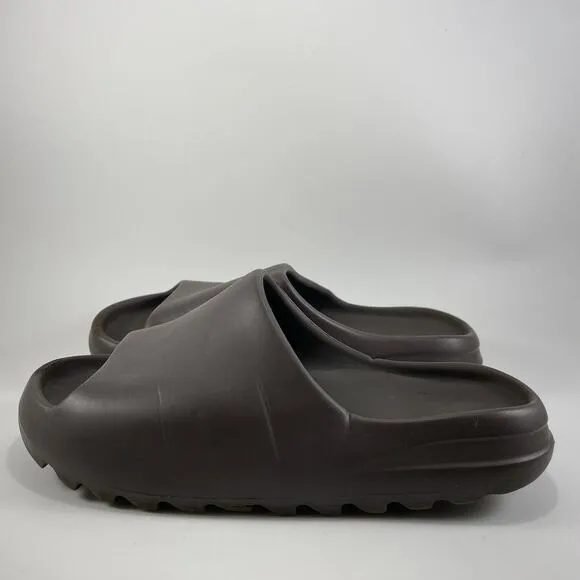 Adidas Yeezy Slides Sandals Mens Size 9 Brown Flax