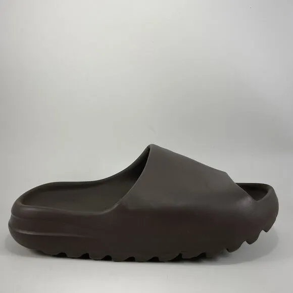 Adidas Yeezy Slides Sandals Mens Size 9 Brown Flax
