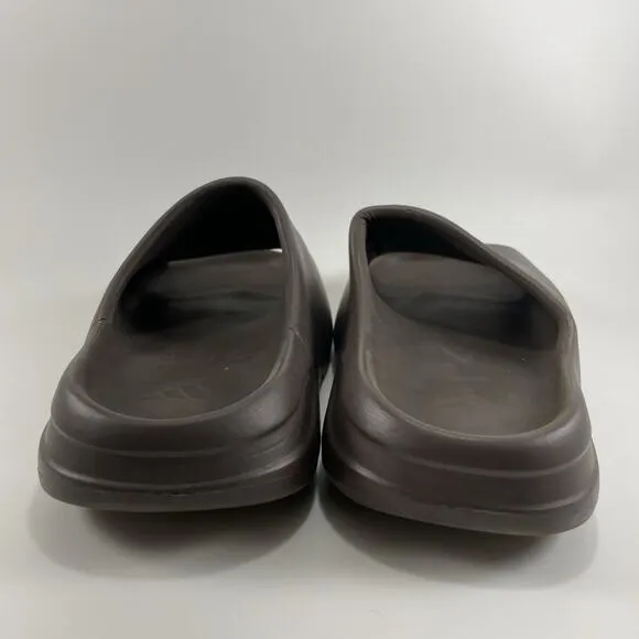 Adidas Yeezy Slides Sandals Mens Size 9 Brown Flax