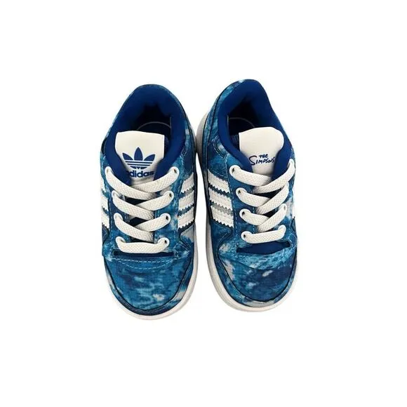 Adidas Blue Forum Low Simpsons Shoes Child’s  Size 5 Sneakers New Without Box