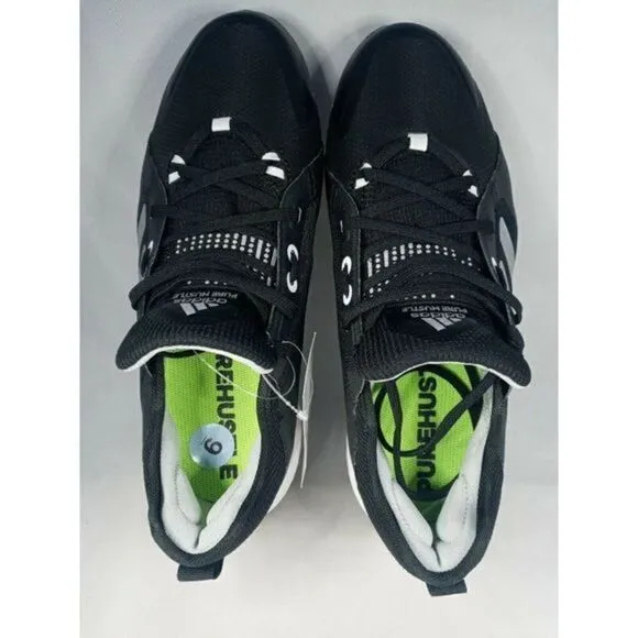 Adidas Pure Hustle Softball Cleats Sneakers Shoes Women's Size 9 US BLK/Gray New