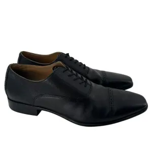 Aldo Oxford Shoes Nathean Black Cowhide Leather Lace Up Cap Toe Mens Size 11