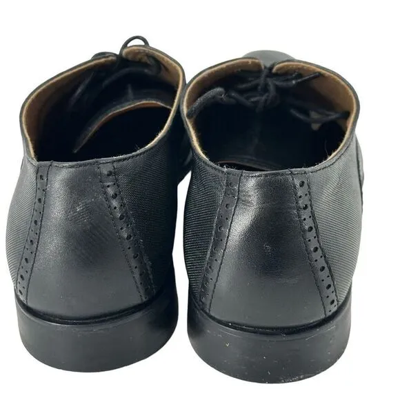 Aldo Oxford Shoes Nathean Black Cowhide Leather Lace Up Cap Toe Mens Size 11