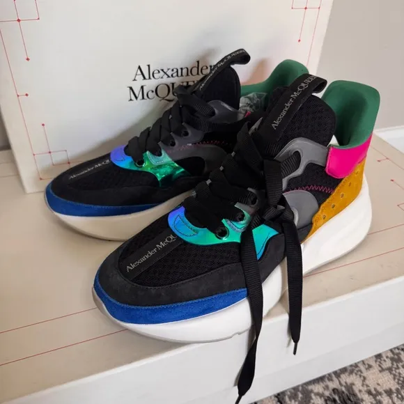 Alexander McQueen Multicolor Oversized Sneakers Size 7