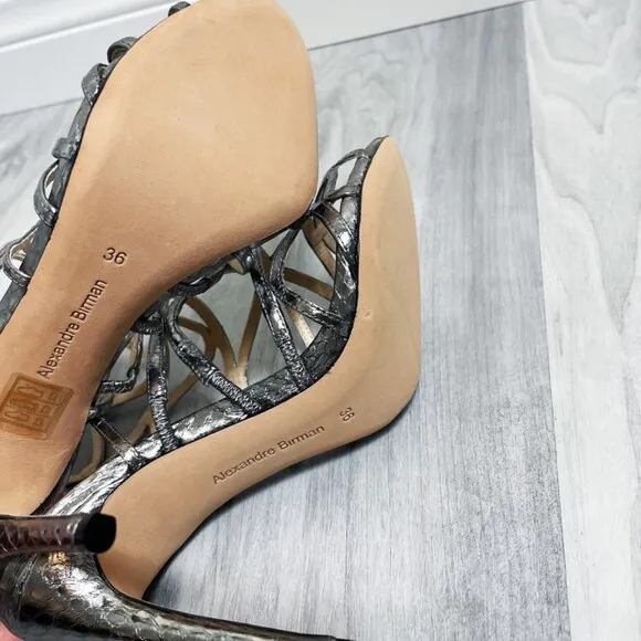 Alexandre Birman Silver Sandals