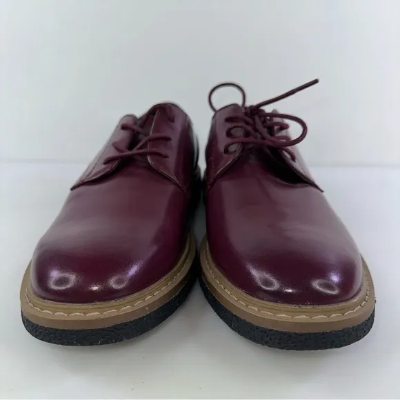Alfani Men's Lincoln Oxford Dress Shoes Lace Up Wine 8M New