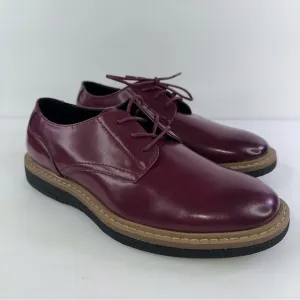 Alfani Men's Lincoln Oxford Dress Shoes Lace Up Wine 8M New