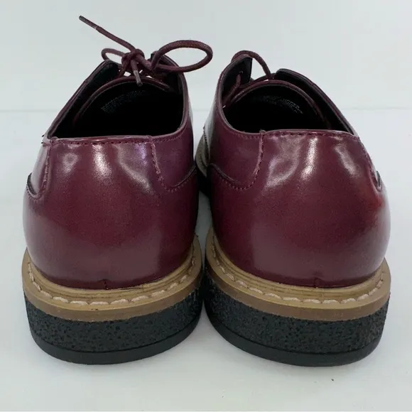 Alfani Men's Lincoln Oxford Dress Shoes Lace Up Wine 8M New