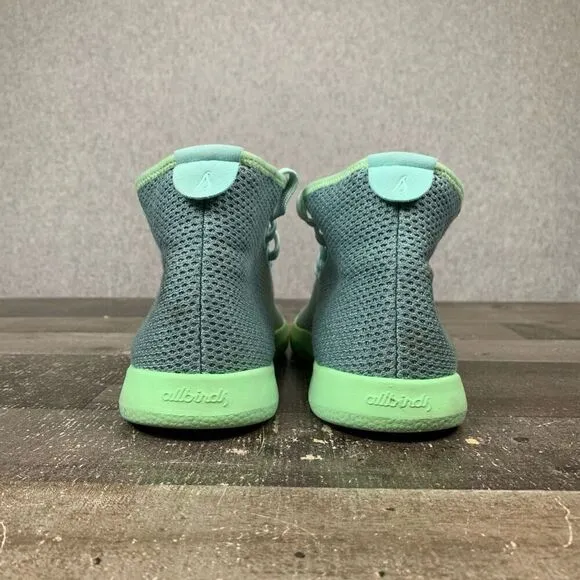Allbirds Men’s Size 8 Tree Toppers High Top Sneakers Grey Neon Green Mesh Shoes